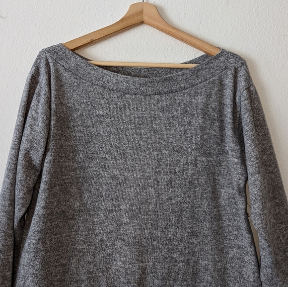 Lulus Cozy Days Asymmetrical Off Shoulder Sweater - Picture 4 of 8